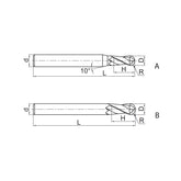 Solid carbide milling Ball nose cutter Hard machining HM-2B - Makotools Industrial Supply Tools for Metal Cutting